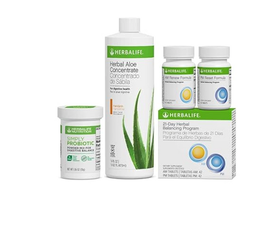 Herbalife 21-Day Digestive Health Detox Cleanse Program with Mandarin Aloe Probiotic